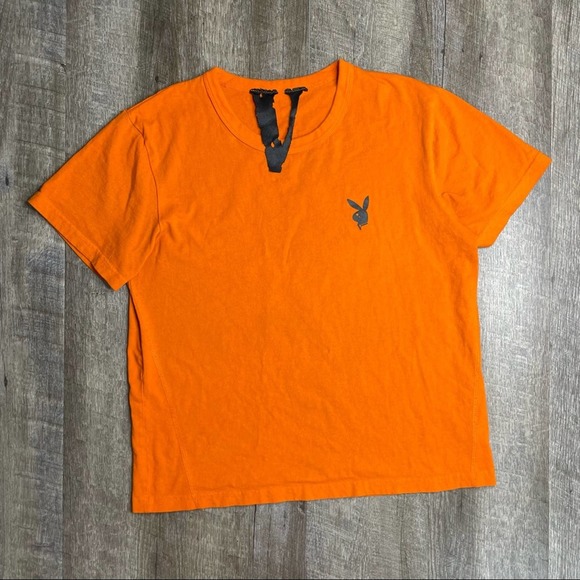 VLONE Other - Playboy x Vlone x Playboi Carti Collab Orange T Shirt Size Medium